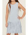 Image #3 - Shyanne Girls' Suede Fringe Mini Dress, Blue, hi-res