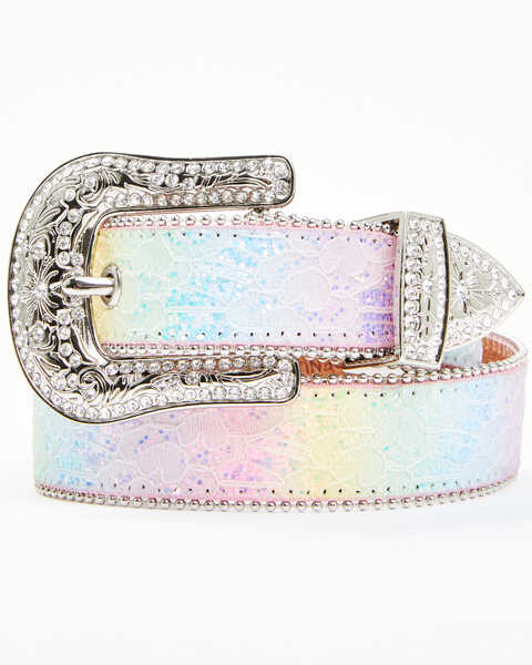 Shyanne Girls' Rainbow Sparkle Belt, Multi, hi-res