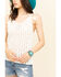 Rock & Roll Denim Women's Tie Strap Sweater Cami  , Ivory, hi-res