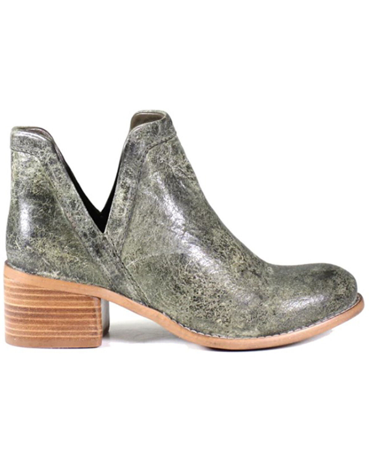 Image #2 - Diba True Women's Work Nerd Booties - Round Toe, Olive, hi-res