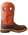 Twisted X Men's Waterproof Nano Composite Western Work Boot - Square Toe , Brown, hi-res