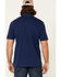 Image #4 - North River Men's Solid Slub Short Sleeve Polo Shirt, Blue, hi-res