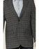 Image #3 - Rock & Roll Denim Men's Plaid Print Button-Down Sport Coat, Charcoal, hi-res