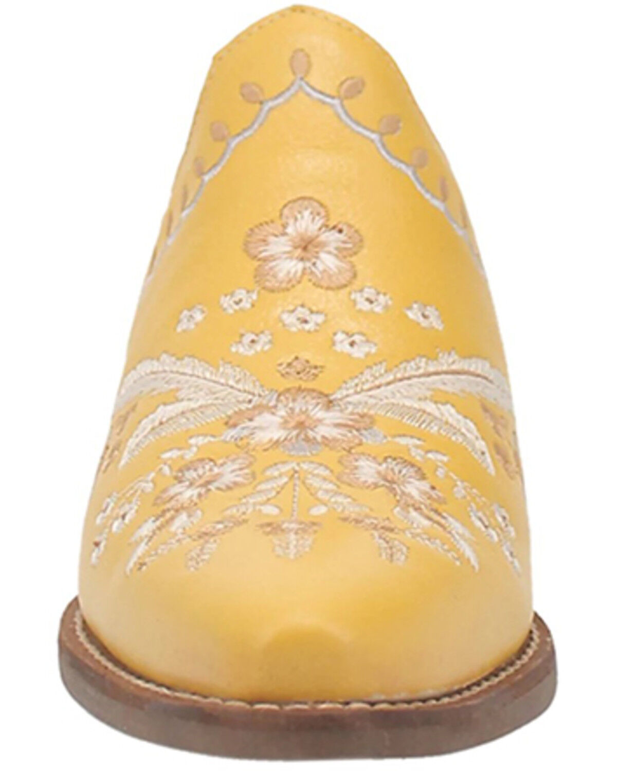 Image #4 - Laredo Women's Wildflower Mules - Snip Toe, Yellow, hi-res
