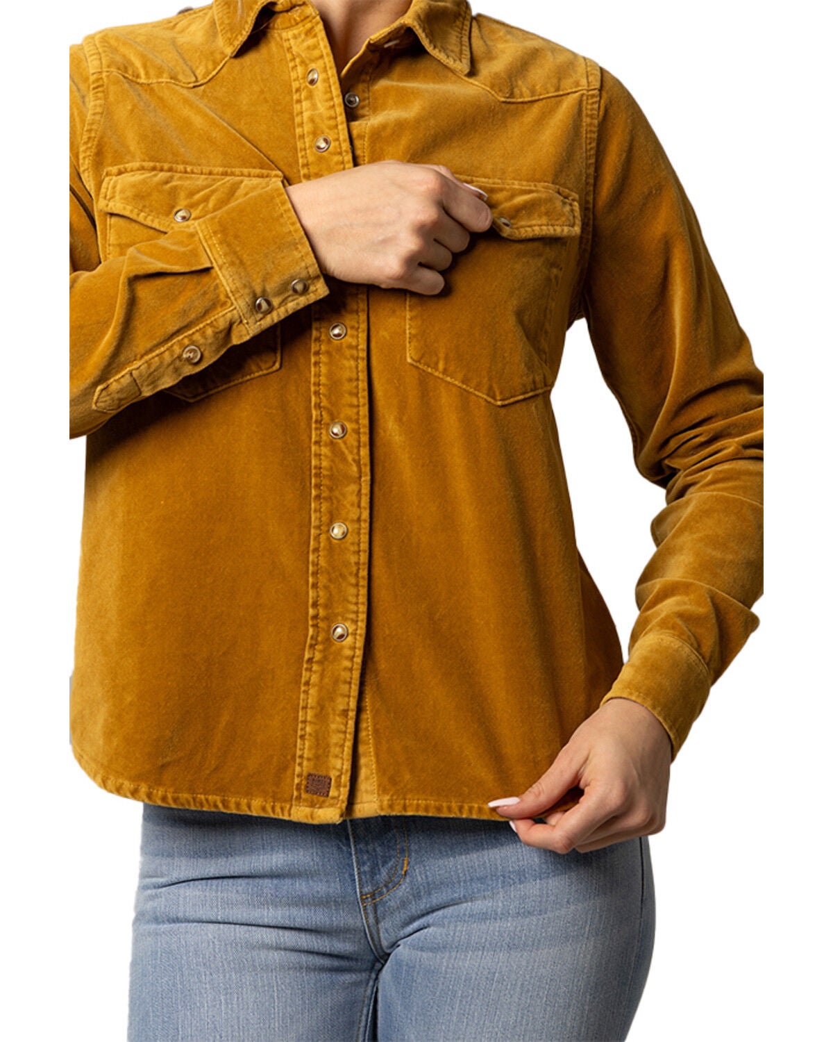 Kimes Ranch Women's Bonnie Relaxed Fit Long Sleeve Snap Western Shirt, Brown, hi-res