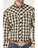 Image #3 - Roper Men's Plaid Print Long Sleeve Pearl Snap Western Shirt, Black, hi-res