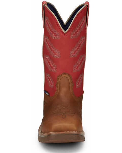 Image #5 - Tony Lama Men's Energy Waterproof Western Work Boots - Composite Toe, Brown, hi-res