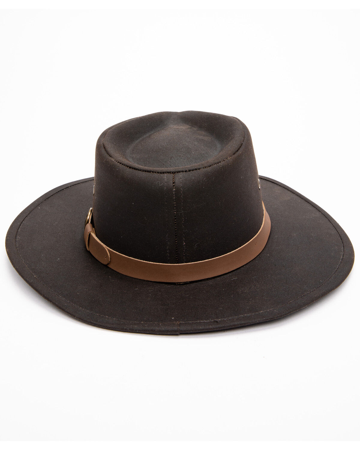 Image #6 - Outback Trading Co Men's Kodiak Oilskin Sun Hat, Brown, hi-res