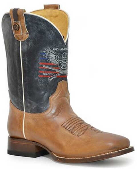 Roper Men's 2nd Amendment Concealed Carry System Western Boots - Square Toe, Tan, hi-res