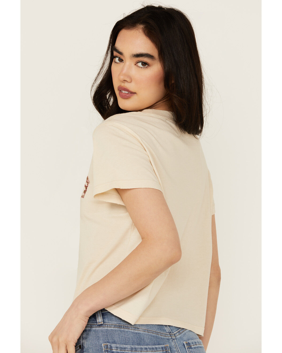 Image #5 - Idyllwind Women's Sorry Gone Country Short Sleeve Cropped Graphic Tee, Nude, hi-res