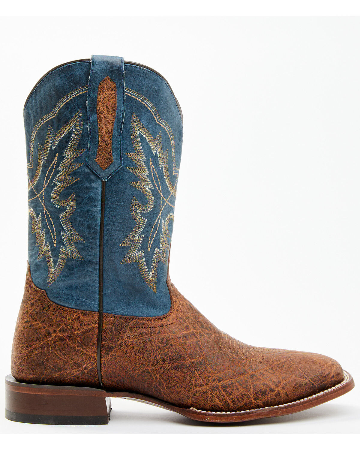 Image #2 - Cody James Men's Elephant Print Western Boots - Broad Square Toe, Brown, hi-res