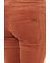 Image #4 - Rock & Roll Denim Girls' Corduroy Bargain Button Stretch Flare Jeans, Rust Copper, hi-res