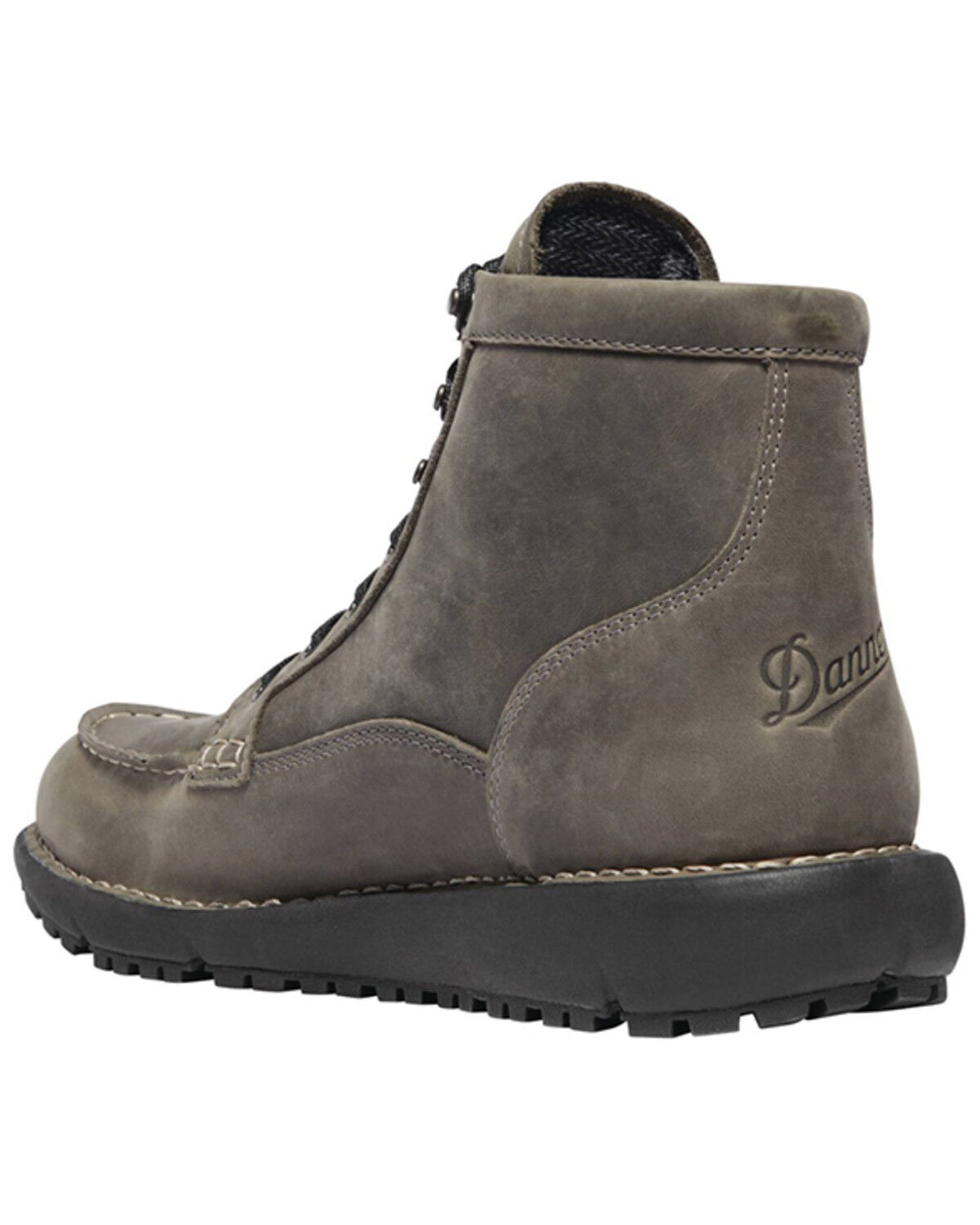 Image #3 - Danner Men's 6" Logger 917 Waterproof Work Boots - Moc Toe, Black, hi-res