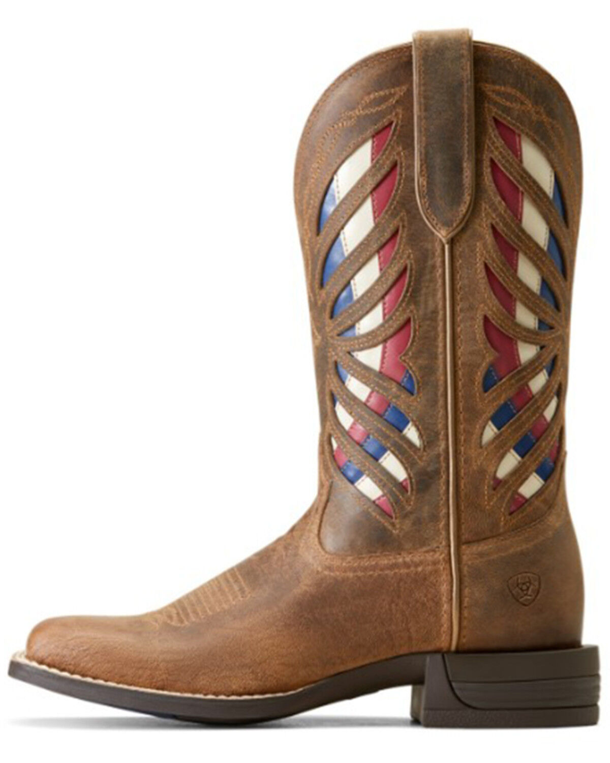 Image #2 - Ariat Women's Longview Performance Western Boots - Broad Square Toe, Brown, hi-res