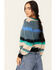 Image #4 - Molly Bracken Women's Striped Long Sleeve Sweater , Green, hi-res