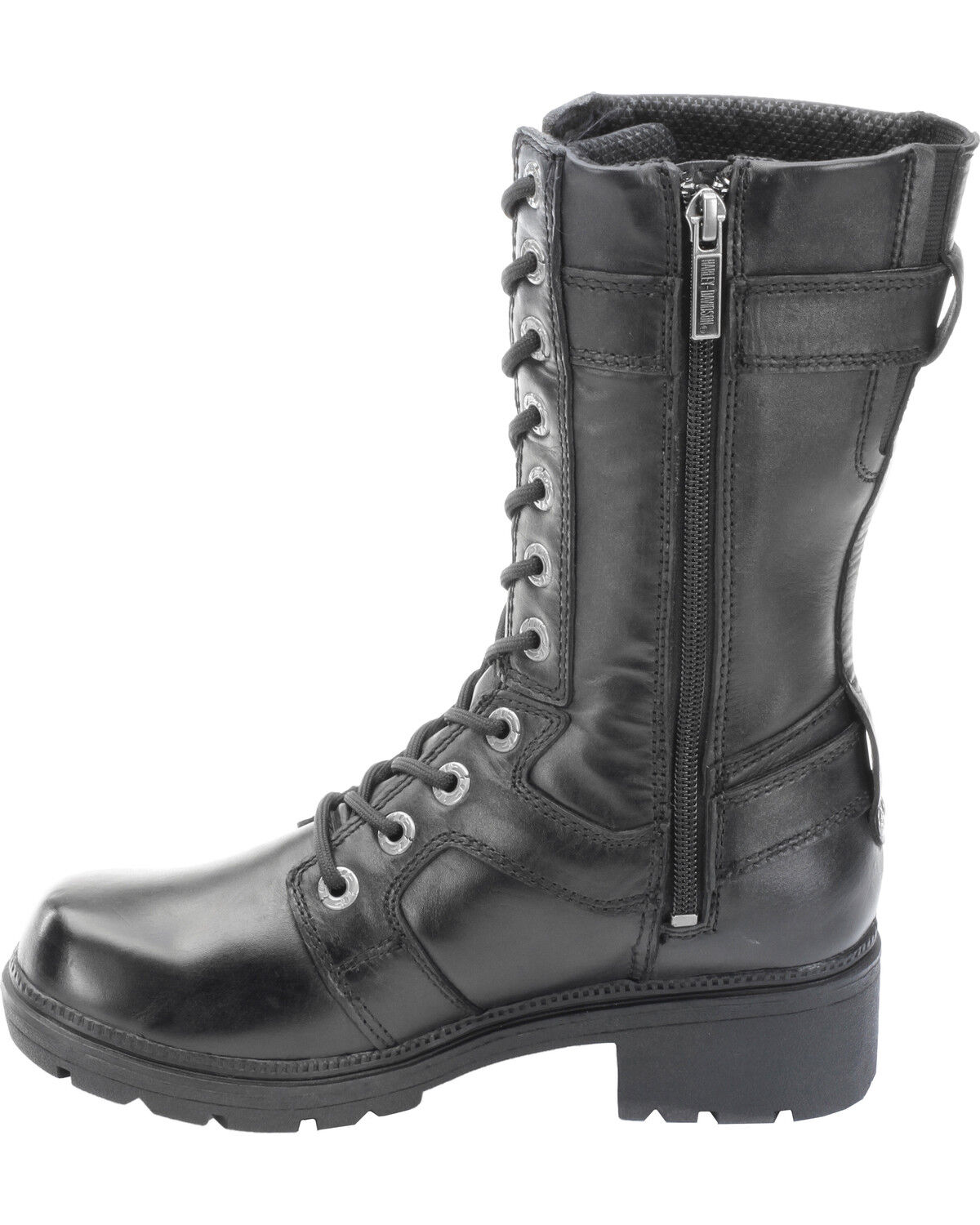 Image #4 - Harley Davidson Women's Eda Lace-Up Harness Boots, Black, hi-res
