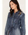 Image #2 - Cleo + Wolf Women's Denim Romper, Blue, hi-res