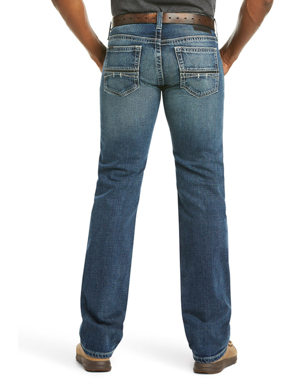 Image #4 - Ariat Men's M7 Silverton Coltrane Slim Straight Jeans, Blue, hi-res