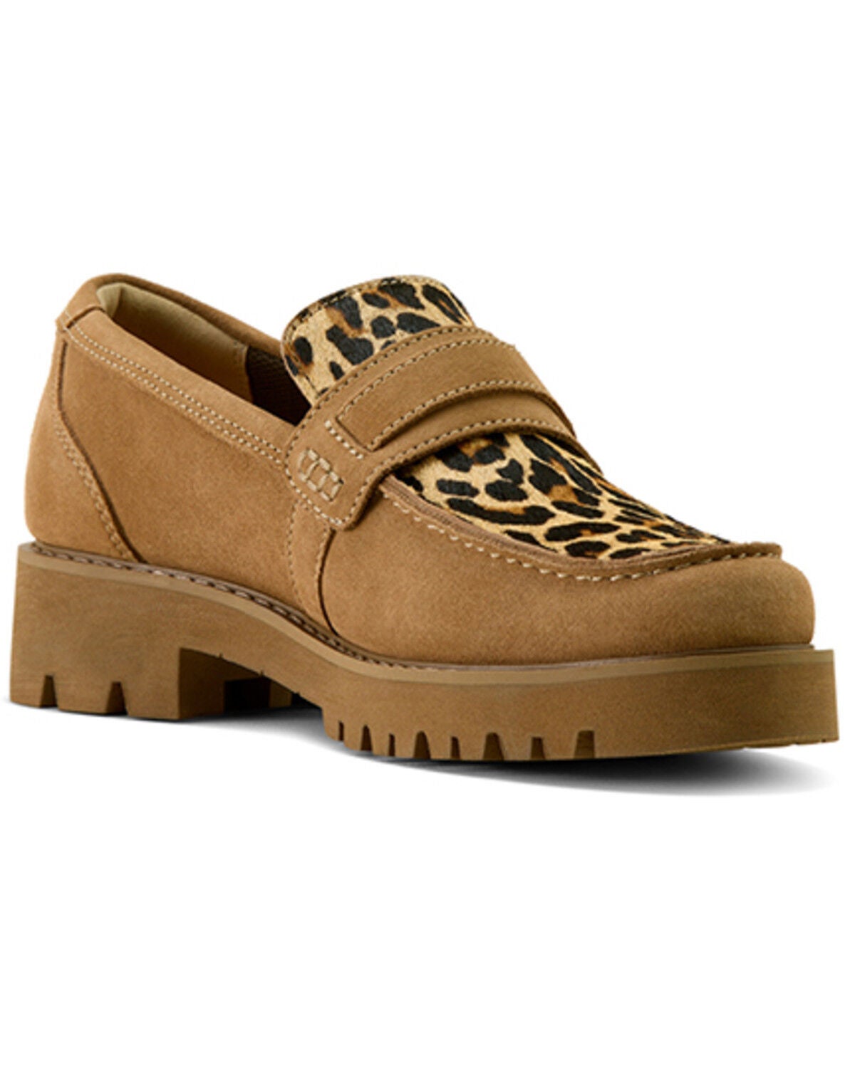 Ariat Women's Straford Lug Loafers, Tan, hi-res