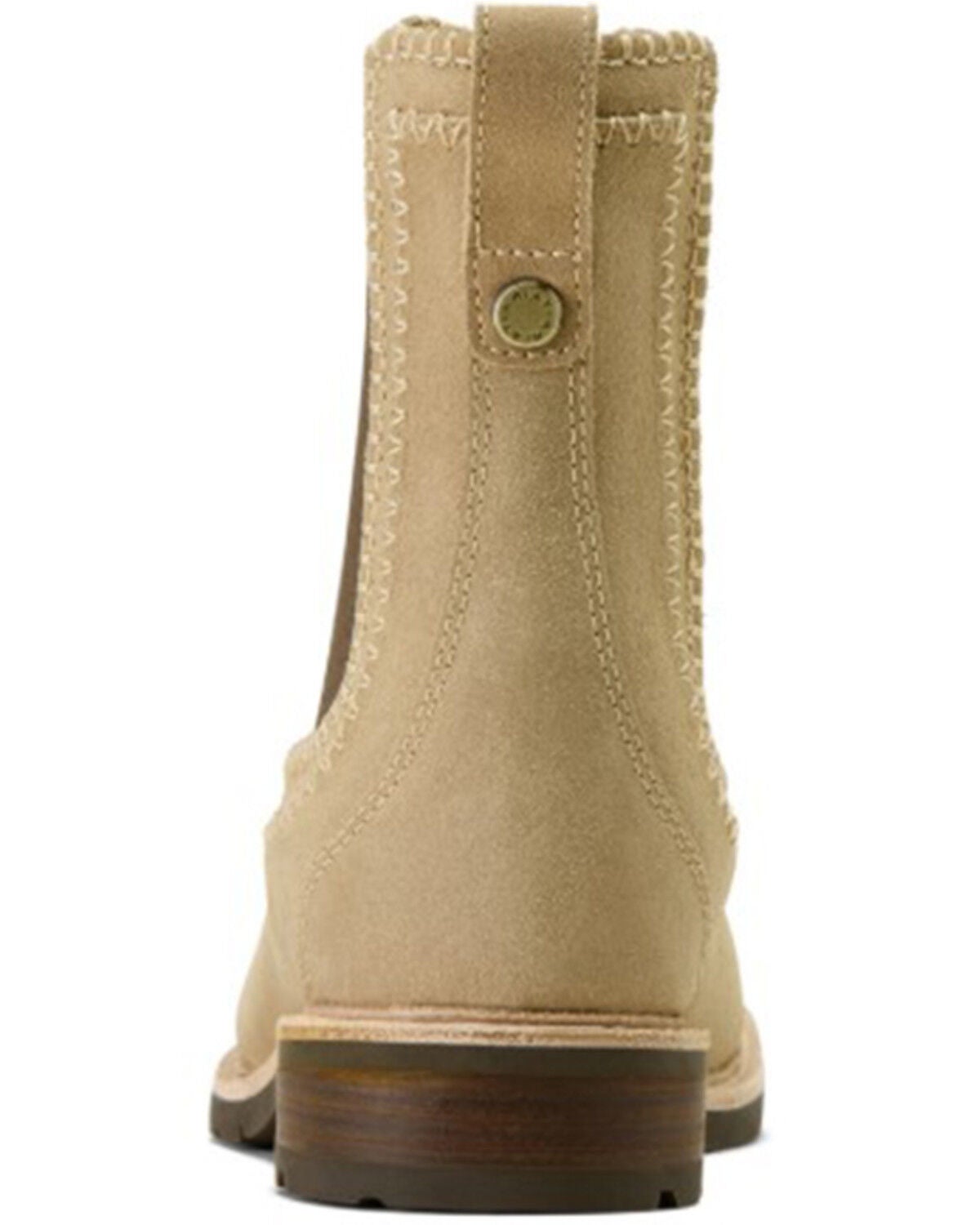 Image #5 - Ariat Women's Wexford Whip Stitch Suede Chelsea Boots - Round Toe, Camel, hi-res