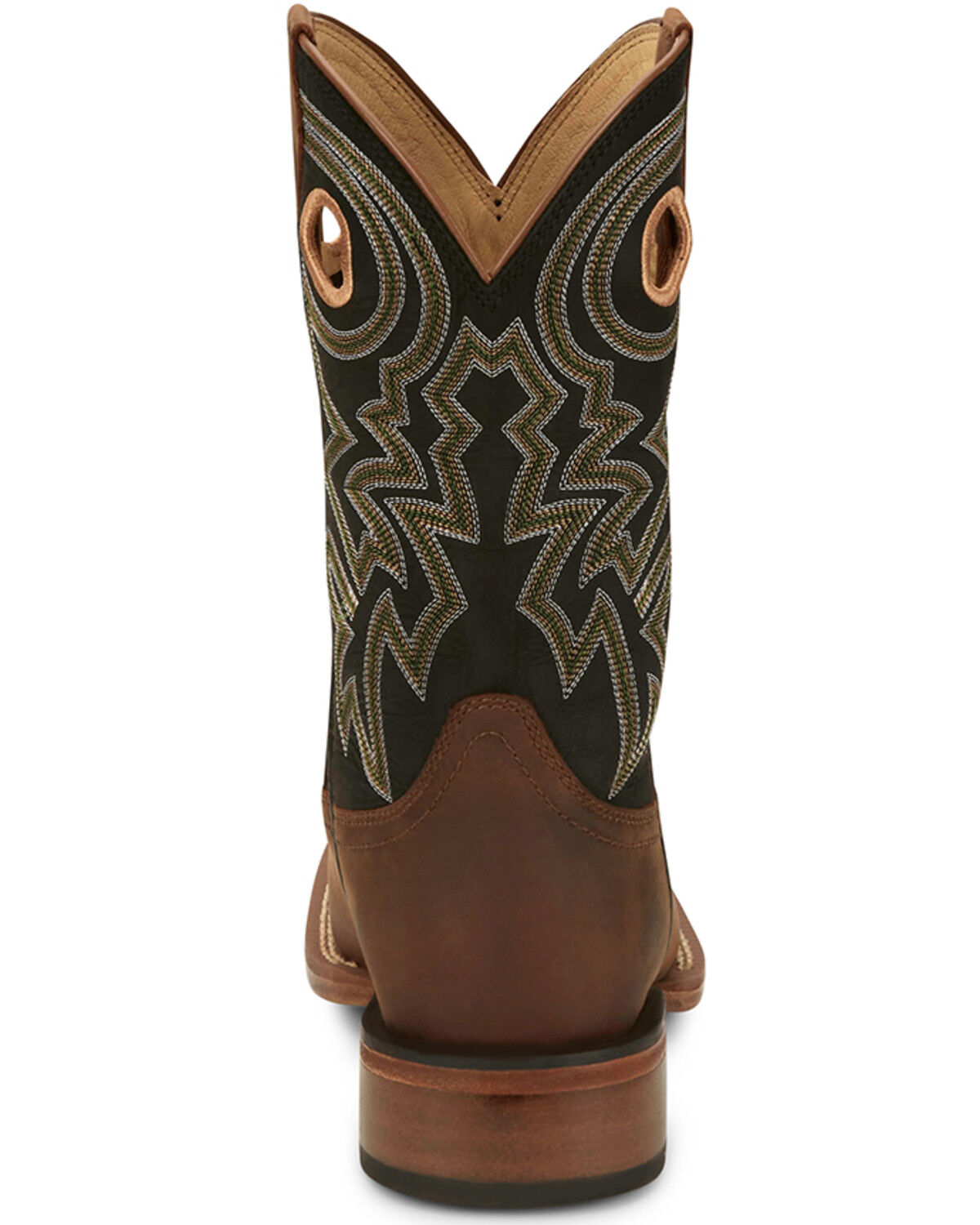 Image #5 - Justin Men's Big News Western Boots - Broad Square Toe, Brown, hi-res