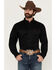 Image #1 - Ariat Men's Twill Long Sleeve Western Shirt - Big & Tall, Black, hi-res