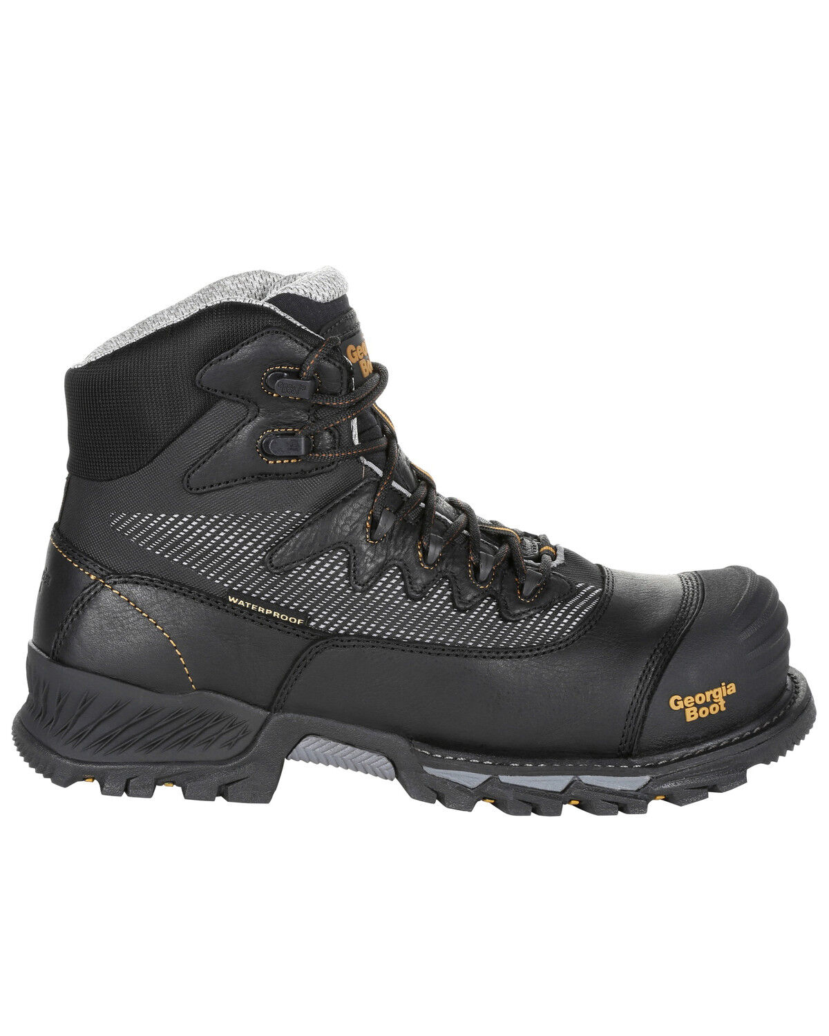 Image #2 - Georgia Boot Men's Rumbler Waterproof Hiker Boots - Composite Toe, Brown, hi-res