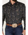 Image #3 - Rock & Roll Denim Men's Paisley Stretch Long Sleeve Button Down Shirt, Charcoal, hi-res