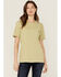 Image #1 - Carhartt Women's Loose Fit Heavyweight Short Sleeve Pocket Tee, Sand, hi-res
