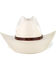 Larry Mahan Men's Browning 10X Straw Cattleman Cowboy Hat, Natural, hi-res