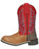 Image #3 - Smoky Mountain Little Boys' Barrett Western Boots - Broad Square Toe, Tan, hi-res