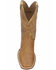Lucchese Men's Handmade Lance Smooth Ostrich Boots - Square Toe , Lt Brown, hi-res