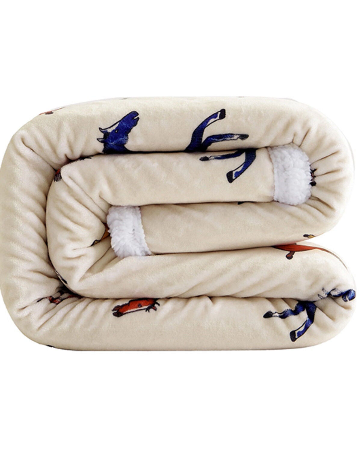 HiEnd Accents Wild Horse Sherpa Throw - Thumbnail 3
