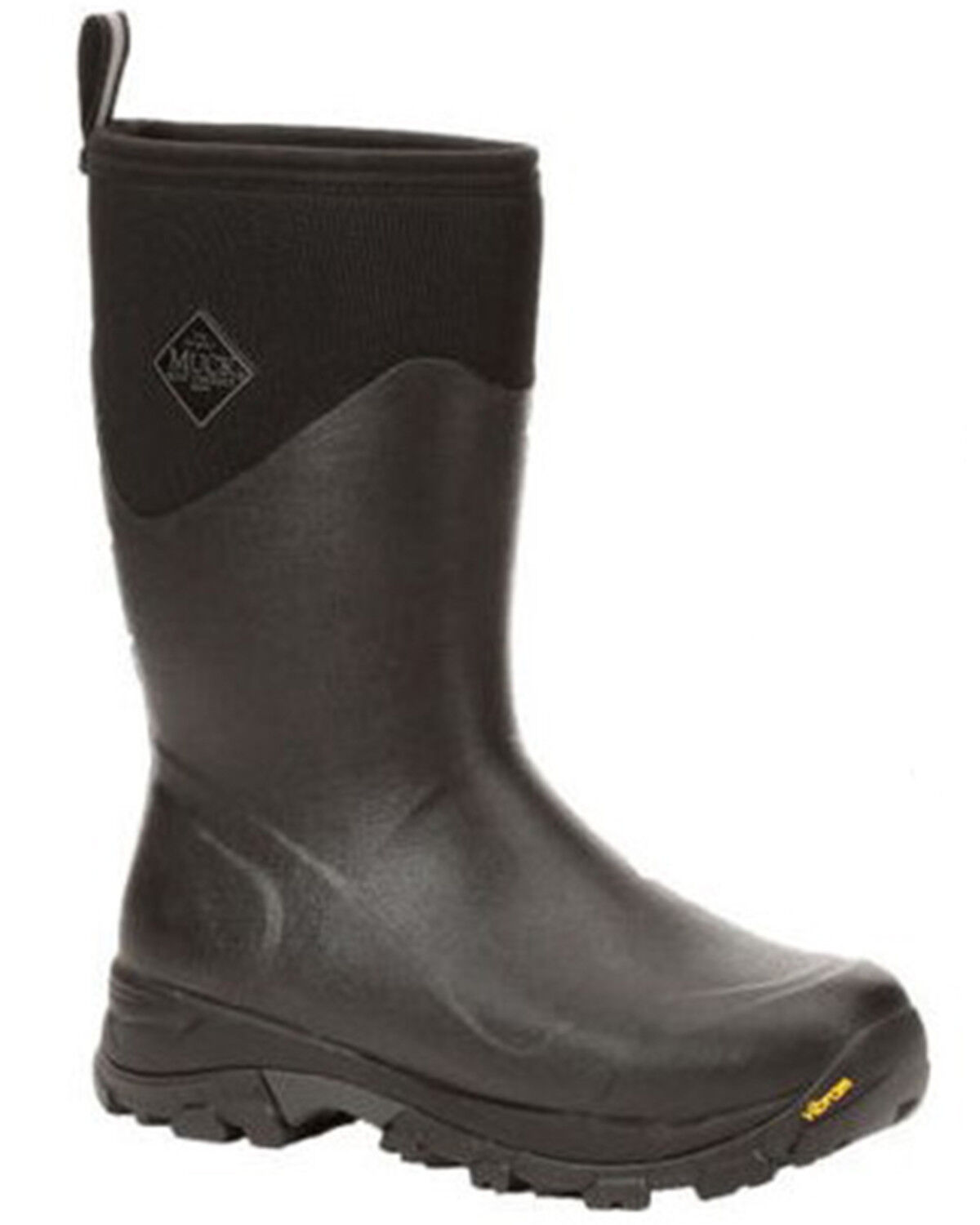 Image #1 - Muck Boots Men's Arctic Ice Mid + Vibram Arctic Grip Work Boots - Round Toe, Black, hi-res