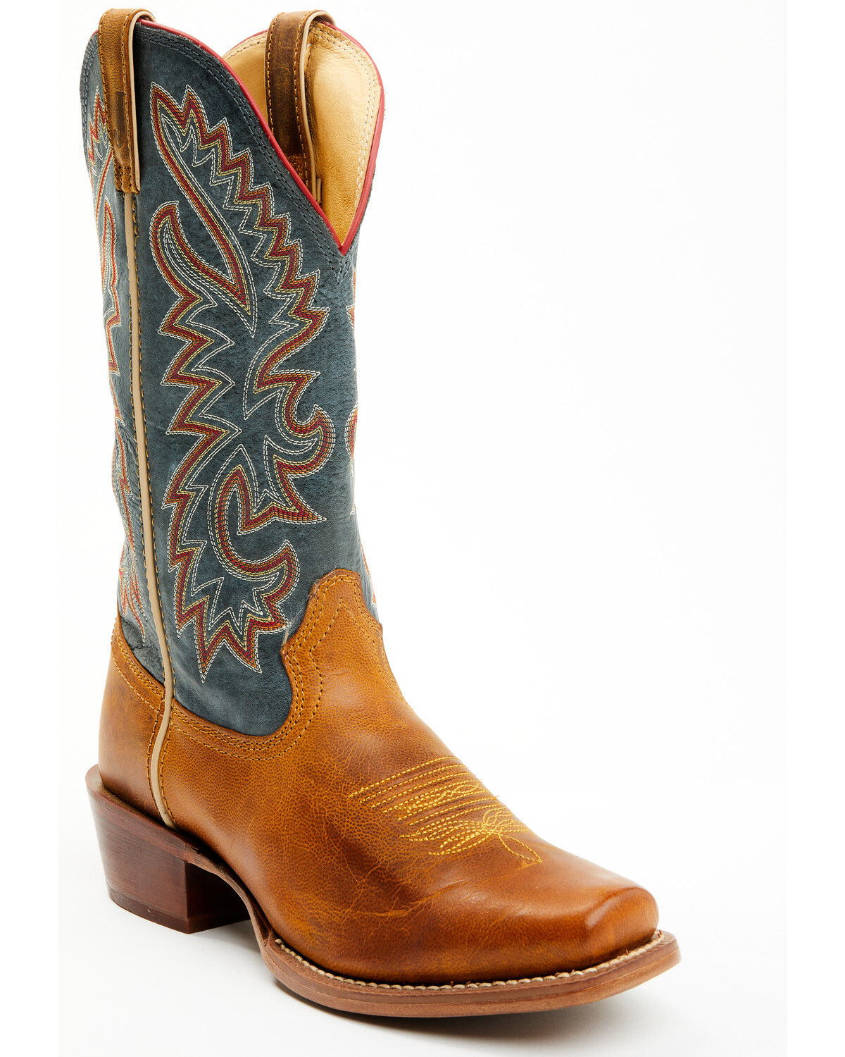 Image #1 - Justin Men's Show Off Western Boots - Square Toe, Brown, hi-res