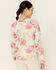 PJ Salvage Women's Happy Blooms Floral Print Long Sleeve Top , Oatmeal, hi-res