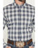 Image #3 - Cody James Men's Tennessee Trail Plaid Print Long Sleeve Button-Down Stretch Western Shirt - Tall, Blue, hi-res