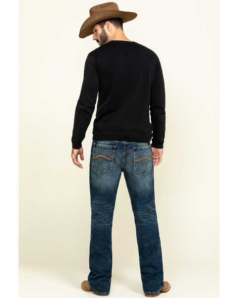 Image #5 - Cody James Core Men's Sundance Medium Wash Stretch Slim Bootcut Jeans , Blue, hi-res