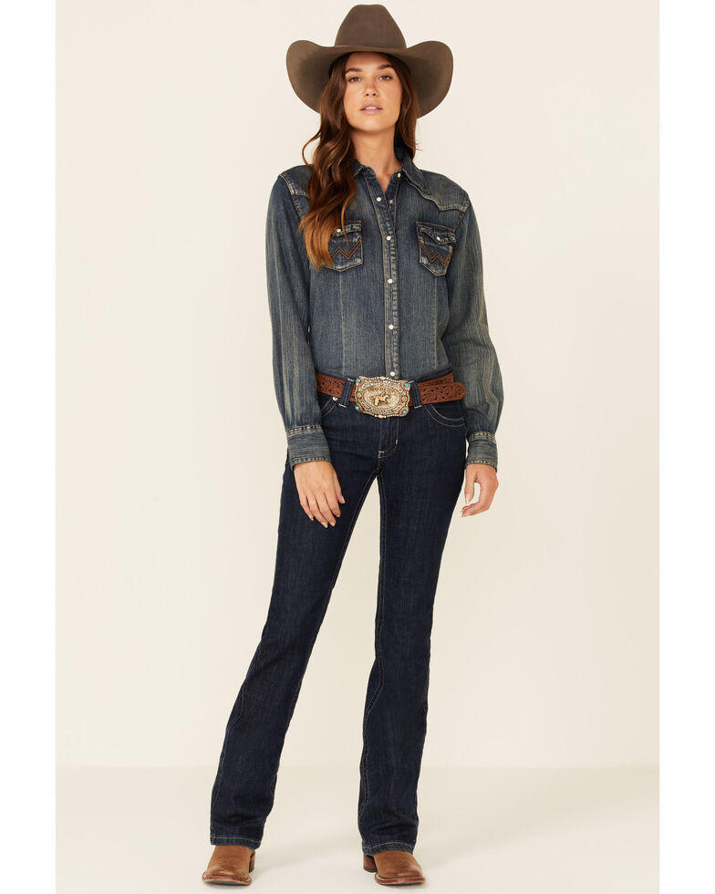 Kimes Ranch Women's Jolene Flare Bootcut Jeans, Indigo, hi-res