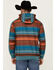 Image #4 - RANK 45® Men's Farmbuck Striped Logo Hooded Sweatshirt, Teal, hi-res