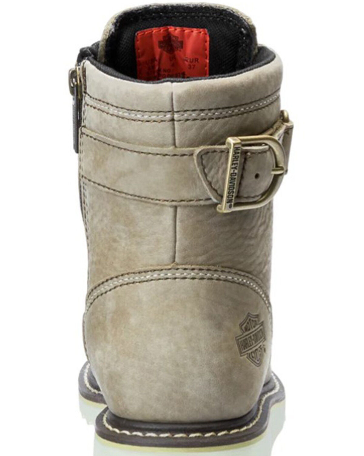 Image #5 - Harley Davidson Women's Marconi Moto Boots - Round Toe, Brown, hi-res