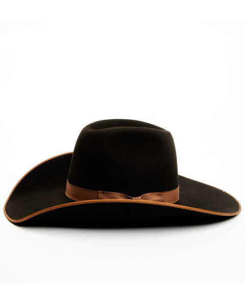 Image #3 - Serratelli 6X Felt Cowboy Hat , Brown, hi-res