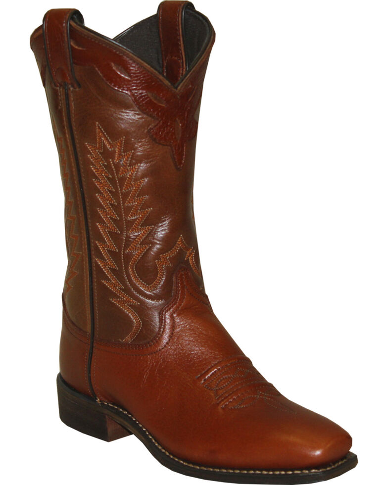 Abilene Women's Western Cowgirl Boots - Square Toe, Brown, hi-res