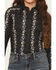 Image #3 - Cruel Girl Girls' Floral Wallpaper Print Long Sleeve Snap Western Shirt, Black, hi-res
