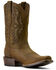 Image #1 - Ariat Men's Clearwater VentTEK Distressed Performance Western Boots - Square Toe, Brown, hi-res