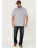 Image #2 - Brothers and Sons Men's Solid Slub Short Sleeve Polo Shirt, Light Grey, hi-res