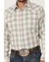 Image #3 - Wrangler Retro Men's Plaid Print Long Sleeve Snap Western Shirt, Cream, hi-res