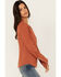 Image #2 - Idyllwind Women's Pearl Knit Henley Shirt, Pecan, hi-res