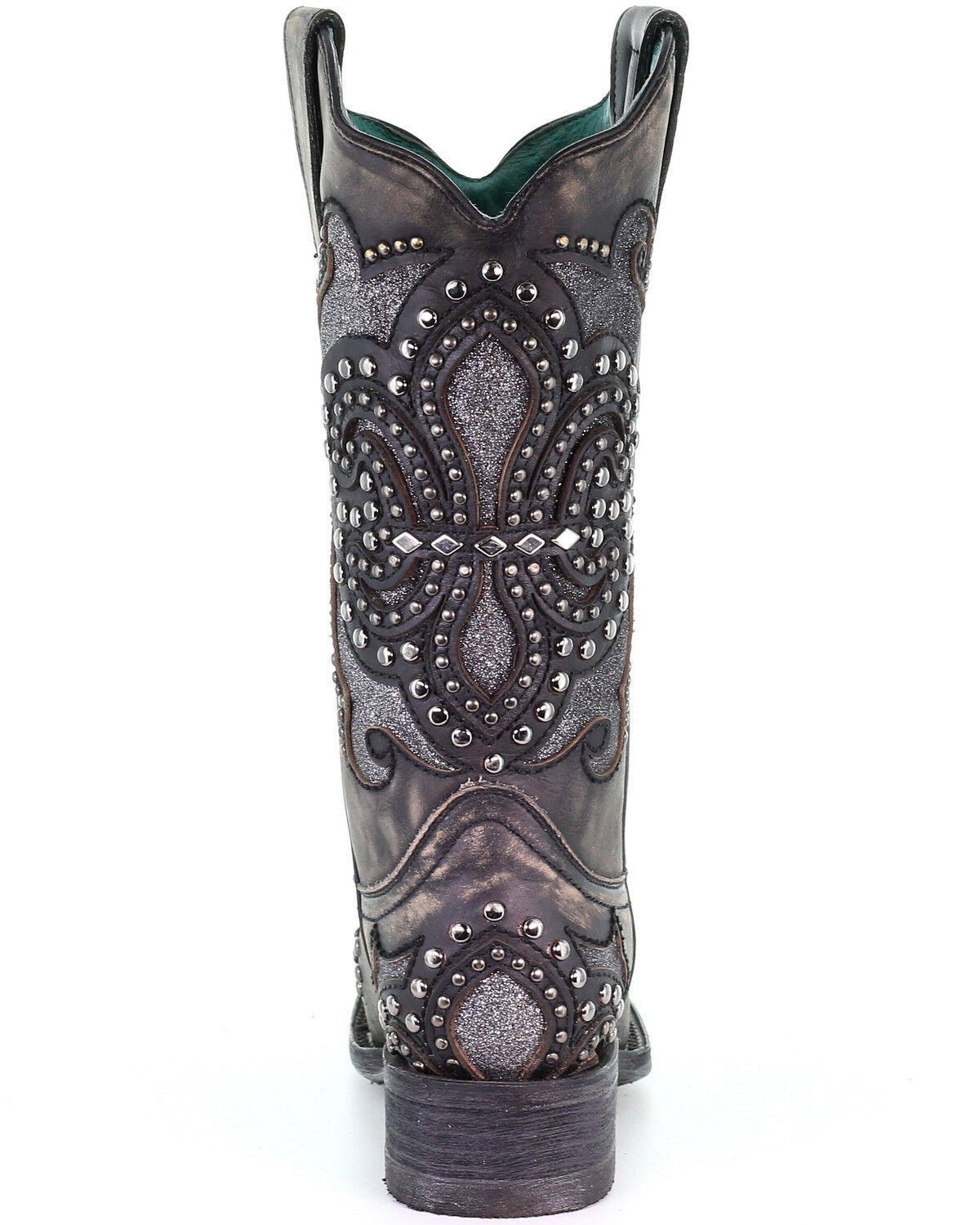 Image #4 - Corral Women's Inlay Western Boots - Square Toe, Black, hi-res