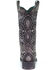 Image #4 - Corral Women's Inlay Western Boots - Square Toe, Black, hi-res